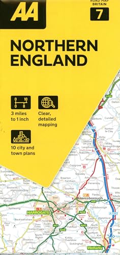 AA Road Map Northern England : 7