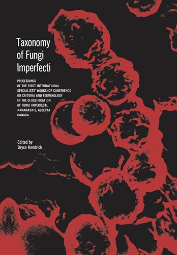 Book cover with red fungal illustrations and white text: "Taxonomy of Fungi Imperfecti".