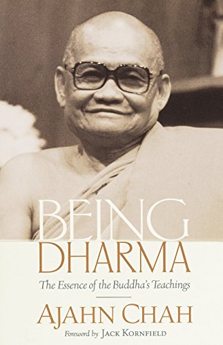 Book cover featuring Ajahn Chah, titled "Being Dharma.