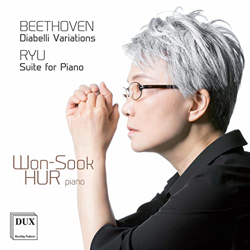 CD cover featuring pianist Won-Sook Hur in profile, with text details.