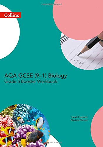 Biology workbook cover with coral reef image, pencil, and text.