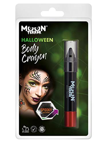 Smiffys Moon Terror Halloween Body Crayons, Black