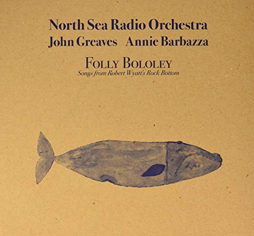Vinyl album cover with text and a blue, sketched fish illustration.