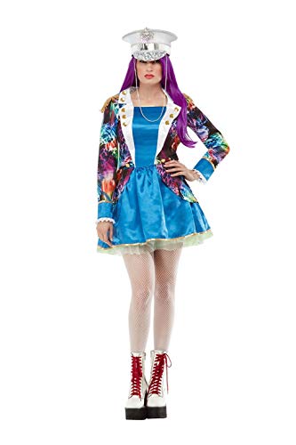 Smiffys 61040S Fiesta Dress, Women, Multi-colour, S - UK Size 08-10