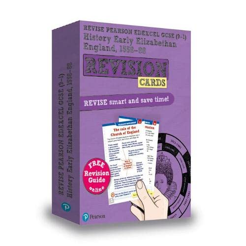 Pearson REVISE Edexcel GCSE (9-1) History Elizabethan England Revision Cards: for home learning, 2022 and 2023 assessments and exams (Revise Edexcel GCSE History 16)