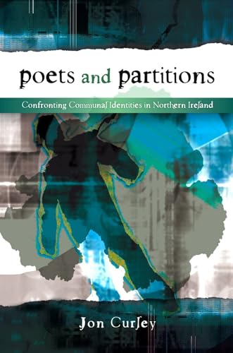 Book cover titled Poets and Partitions with abstract blue and black artistic background imagery.