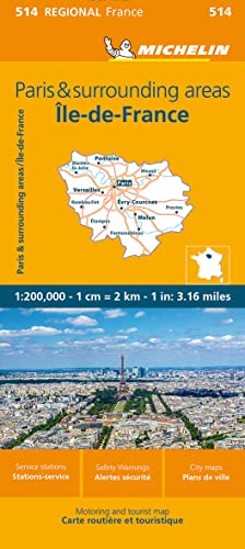 Ile-de-France - Michelin Regional Map 514