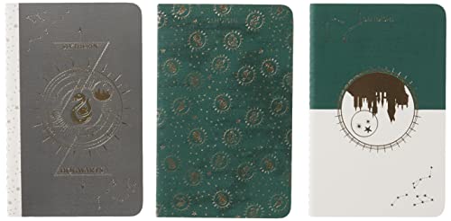 Harry Potter: Slytherin Constellation Sewn Pocket Notebook Collection: Set of 3 (HP Constellation)