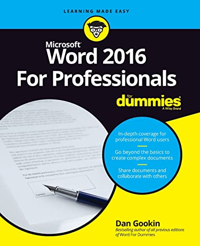 Word 2016 for Professionals for Dummies