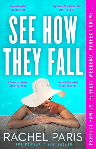 Book cover: "See How They Fall" with a woman in a sunhat.