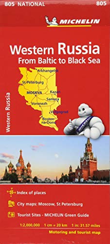 Western Russia - Michelin National Map 805: Map (Michelin National Maps, 805)