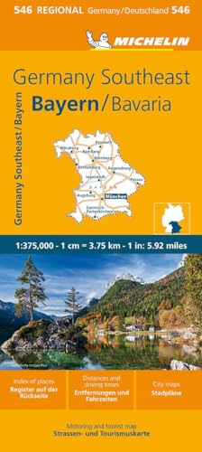 Germany Southeast, Bavaria - Michelin Regional Map 546
