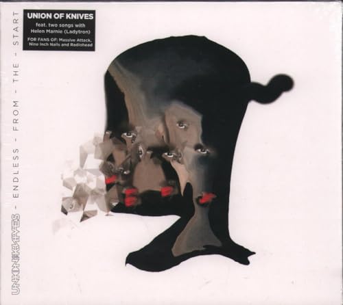 CD cover: abstract black and beige face with fragmented red lips.
