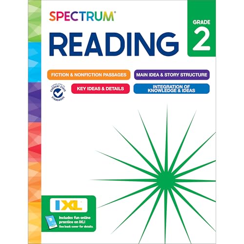 Spectrum Reading 2nd Grade Workbook, Activity Book Covering Nonfiction and Fiction Passages, Story Structure, Identifying Main and Key Ideas, and more, Classroom or Homeschool Curriculum [Paperback] [2025] Spectrum; Carson Dellosa Education