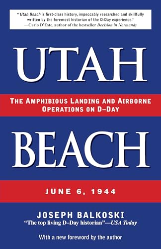 Book cover for "Utah Beach" detailing the D-Day landings, June 6, 1944.