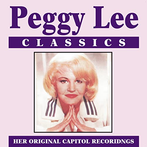 Peggy Lee album cover featuring a portrait of the singer.