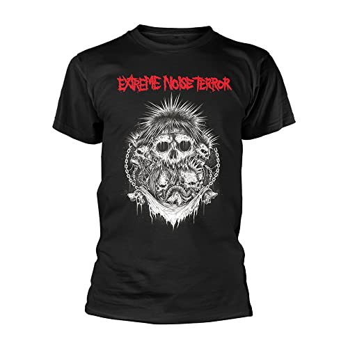 Extreme Noise Terror T Shirt Grinders Inc Band Logo Official Mens Black L