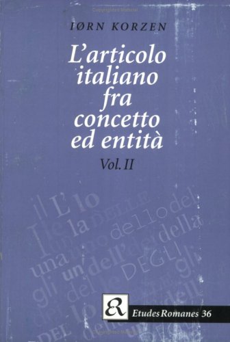 L'articolo italiano fra concetto ed entità