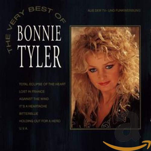 CD cover featuring portrait of singer Bonnie Tyler with blonde curly hair.