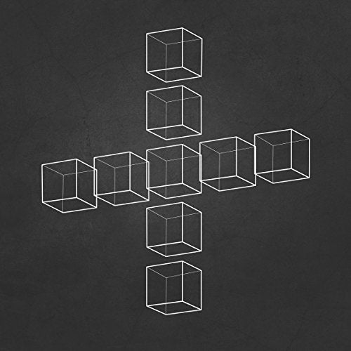 Black album cover with a white, geometric arrangement of connected cubes.