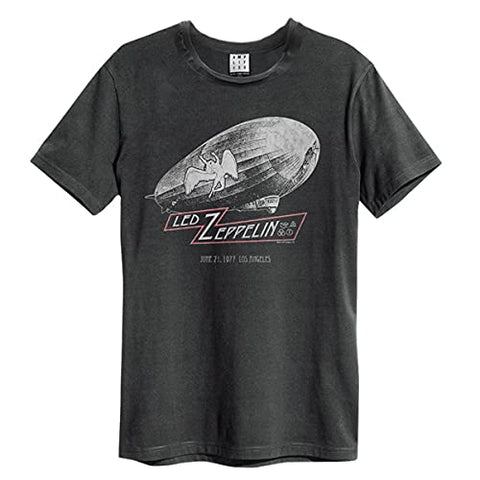 Amplified Men's Led Zeppelin-Dazed & Confused T-Shirt, Grey (Charcoal Cc), (Size:S)