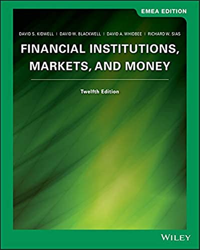 Financial Institutions: Markets and Money