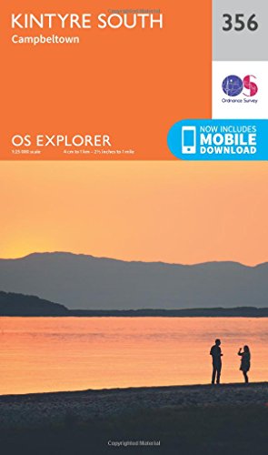 OS Explorer Map 356 Kintyre South OS Explorer Paper Map