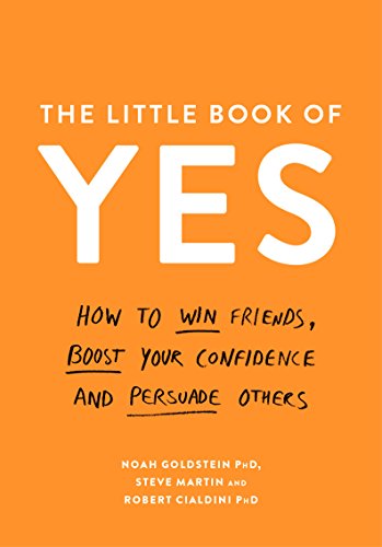 Orange book cover with white text reading "The Little Book of Yes".