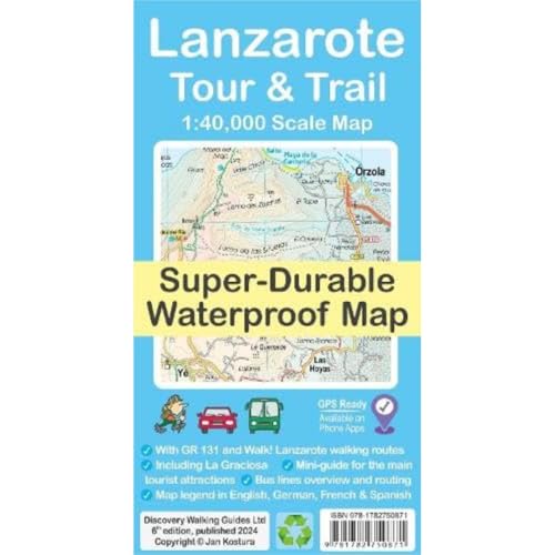 Lanzarote Tour & Trail Map