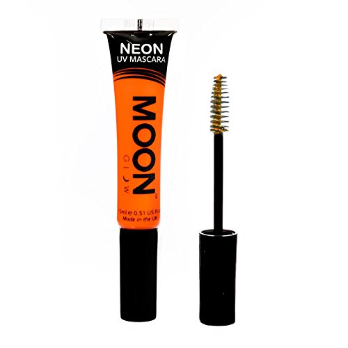 Moon Glow - Neon UV Mascara 15ml Orange – Glows brightly under UV Lighting!