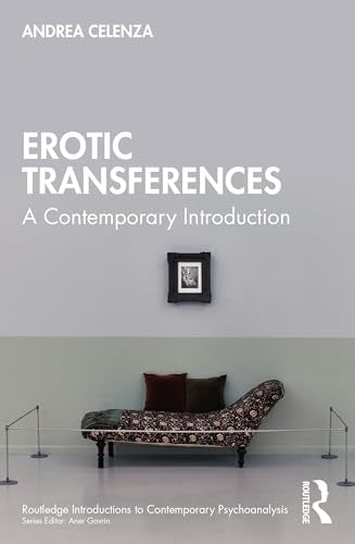 Book cover with title “Erotic Transferences” and image of a chaise lounge.
