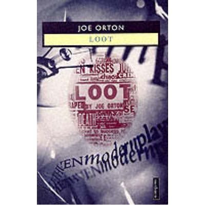 Book cover for "Loot" by Joe Orton, with red and white text.