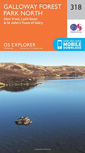 OS Explorer Map (318) Galloway Forest Park North (OS Explorer Paper Map)