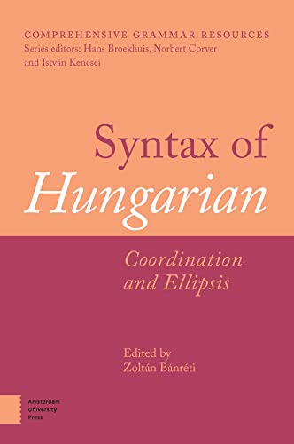 Book cover: "Syntax of Hungarian: Coordination and Ellipsis", edited by Zoltán Bánréti.