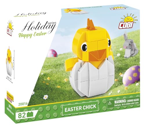 COBI building block set depicting a yellow chick hatching from an egg.