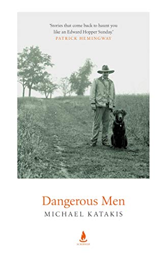 Book cover: man with dog in a field, sepia tone.