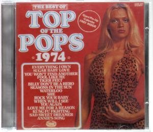 1974 “Top of the Pops” CD cover featuring a woman in leopard print.