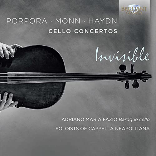 CD cover featuring a close-up of a baroque cello and text details.