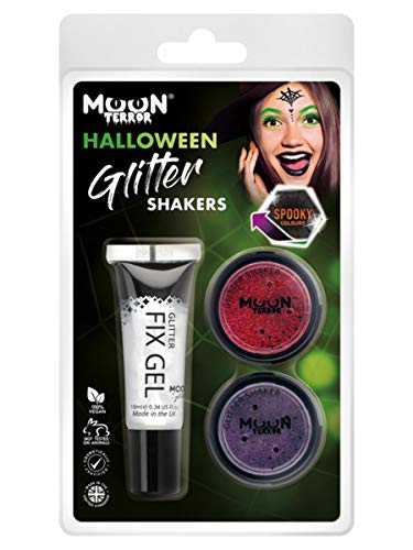 Moon Terror Halloween Glitter Shakers