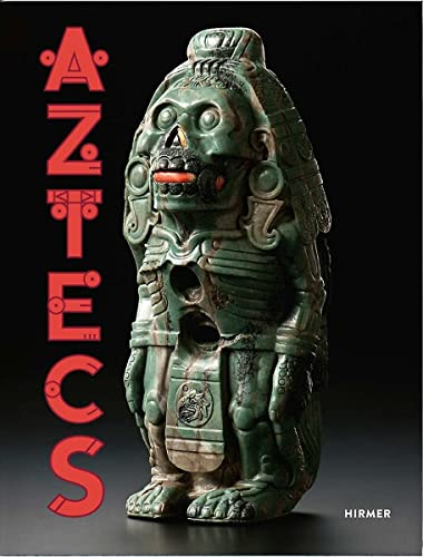 Book cover featuring a green stone Aztec sculpture with red title text.