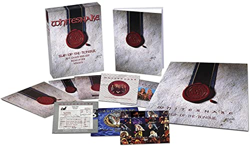 Whitesnake “Slip of the Tongue” Super Deluxe Edition CD packaging with red seals.