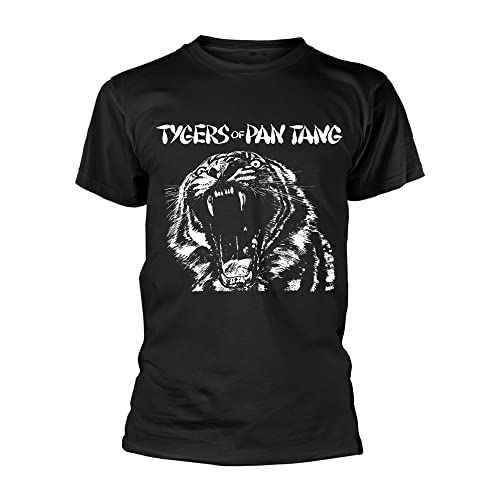 Tygers of Pan Tang Men's Tiger T-Shirt Black, Black, S