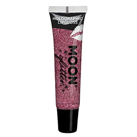 Holographic Glitter Lipgloss by Moon Glitter - 15ml - Pink