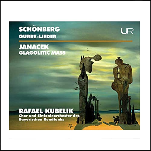 CD cover featuring abstract figures against a sunset-colored, dreamlike landscape.