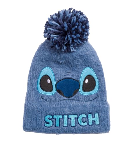 Disney Lilo And Stitch - Stitch Fluffy (Pom Beanie) One Size