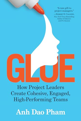 Book cover: "Glue" with a face silhouette formed from the word.