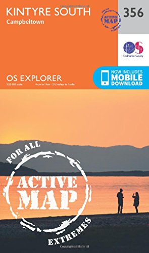 OS Explorer Map Active (356) Kintyre South (OS Explorer Active Map)