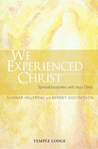 Book cover: "We Experienced Christ" with yellow and white abstract background.