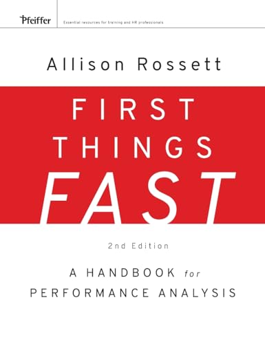 First Things Fast: A Handbook for Performance Analysis