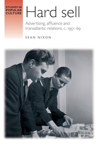 Book cover: "Hard Sell: Advertising" with a black and white photo of two men.